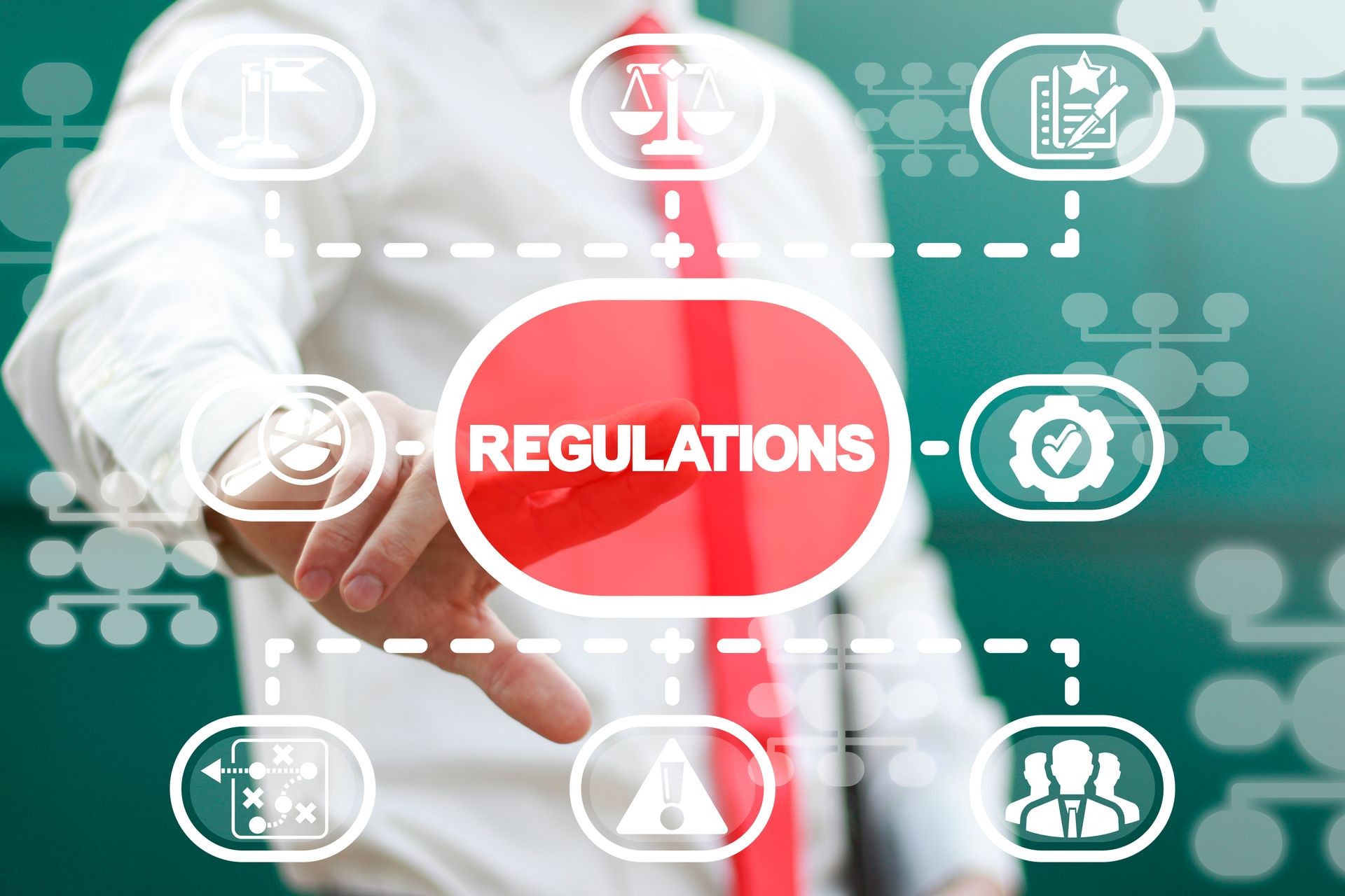 Regulation Compliance Rules Law Business Concept. Regulations.